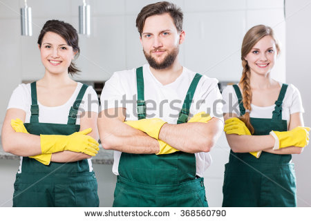 Professional Building Services cleaning team